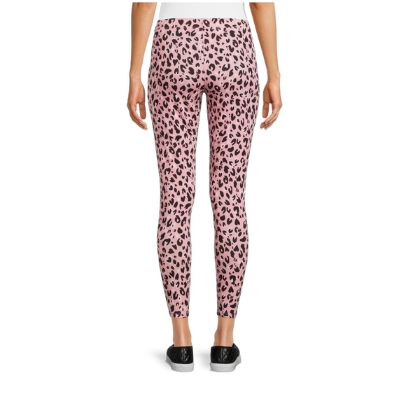 No Boundaries NEW Junior's High Rise Ankle Length Suede Pink & Black Legging 884 - Picture 4 of 5